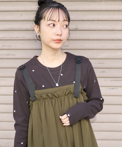 s*o様 マイストラーダ　ベロア　ハート刺繍　ロンT カットソー マイストラーダ ベロア ハート刺繍 ロンT カットソー