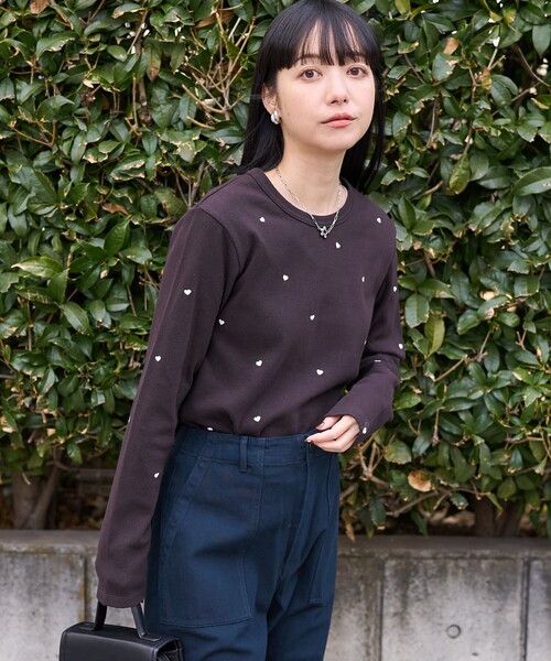 FREAK'S STORE（フリークスストア）の「ミニハート刺繍 ロンT