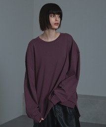 cussil（クシル）の「【cussil クシル】【10.5oz】ルーズシルエットフライスロングスリーブTシャツ（Tシャツ/カットソー）」