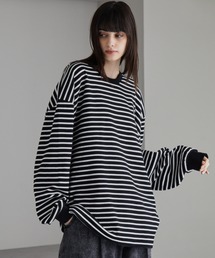cussil（クシル）の「【cussil クシル】【10.5oz】ルーズシルエットフライスロングスリーブTシャツ（Tシャツ/カットソー）」