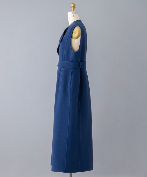 BLAMINK（ブラミンク）の「PRE カシミヤノーカラースリーブレスコート