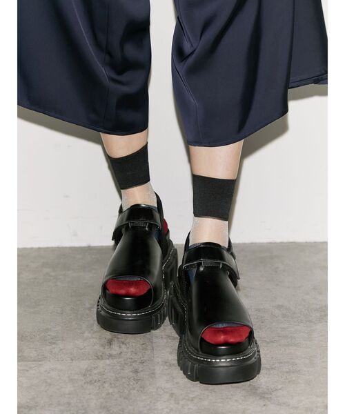 UN3D.（アンスリード）の「バックラインシアーソックス（ソックス/靴下・レディース・グレー/ブルー/ネイビー・FREE）」の15枚目の写真