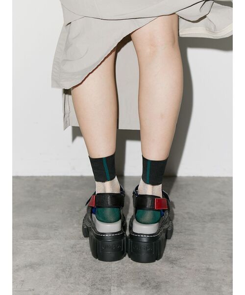 UN3D.（アンスリード）の「バックラインシアーソックス（ソックス/靴下・レディース・グレー/ブルー/ネイビー・FREE）」の22枚目の写真