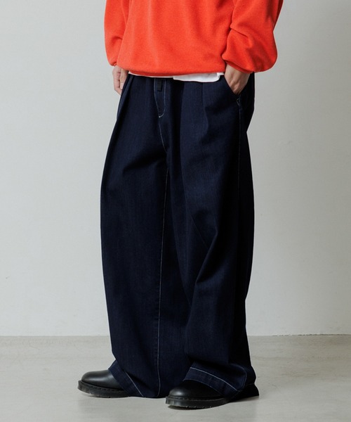 【WEB限定】2タックワイドルーズドカンパンツ/バリエーションバギーパンツ/デニム/ユニセックス