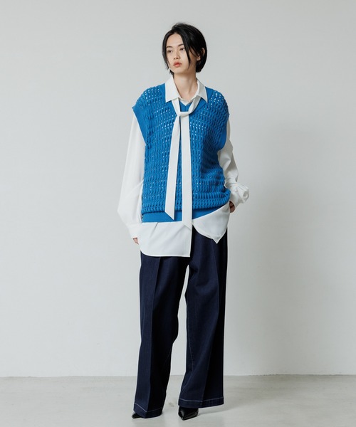 ADAM ET ROPE2タックワイドルーズドカンパンツ/デニム/ユニセックス ADAM ET ROPE'（アダムエロペ）の「【ZOZO限定】2タック ワイド