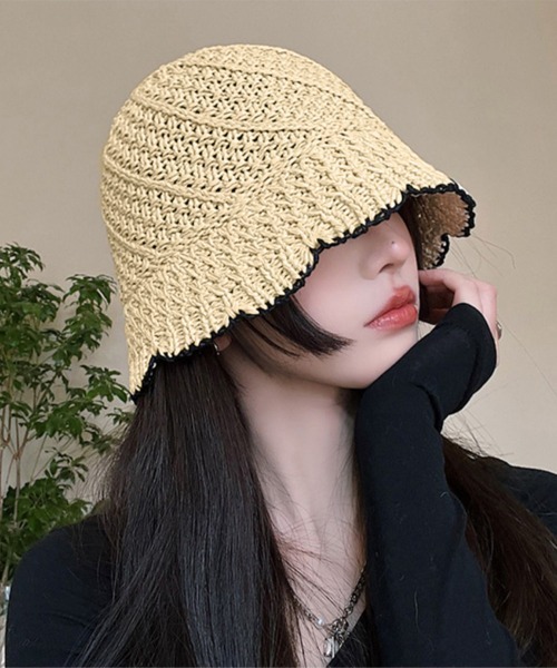 Miniministore（ミニミニストア）の「バケットハット レディース サマーハット（ハット・レディース・ブラック/ライトブラウン/ベージュ・FREE）」の3枚目の写真