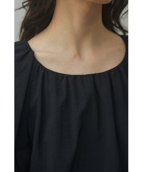 BLACK BY MOUSSY（ブラックバイマウジー）の「many gather dress(メニーギャザードレス)（ワンピース・レディース・ブラック/ブルー・FREE）」の11枚目の写真