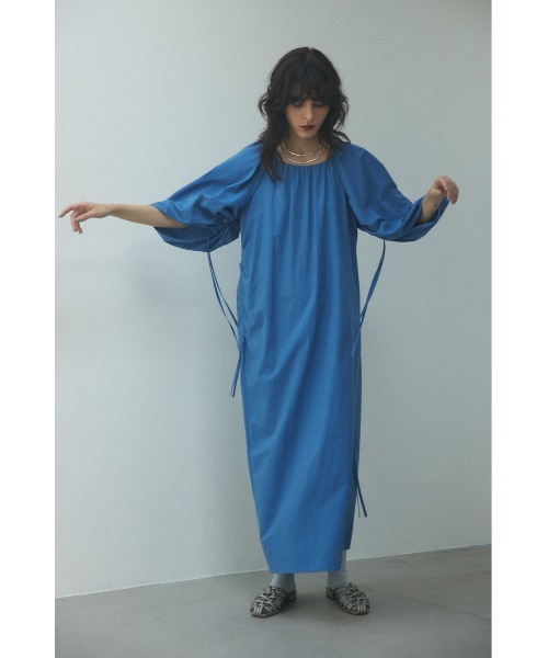 BLACK BY MOUSSY（ブラックバイマウジー）の「many gather dress(メニーギャザードレス)（ワンピース・レディース・ブラック/ブルー・FREE）」の17枚目の写真