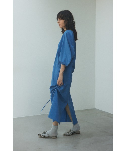 BLACK BY MOUSSY（ブラックバイマウジー）の「many gather dress(メニーギャザードレス)（ワンピース・レディース・ブラック/ブルー・FREE）」の18枚目の写真