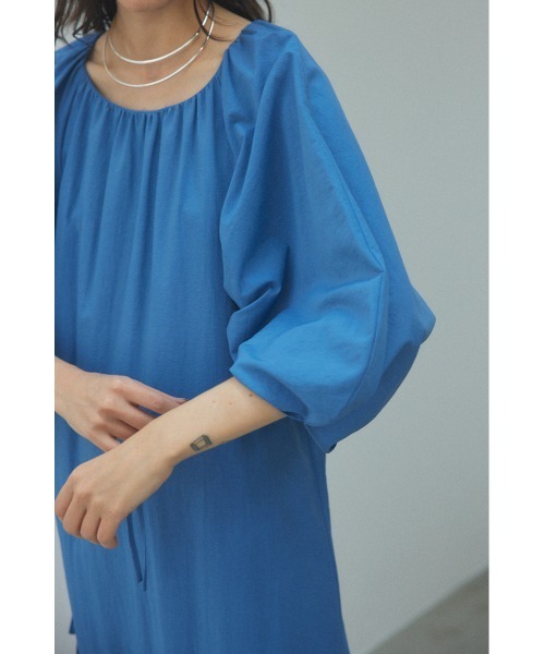 BLACK BY MOUSSY（ブラックバイマウジー）の「many gather dress(メニーギャザードレス)（ワンピース・レディース・ブラック/ブルー・FREE）」の20枚目の写真