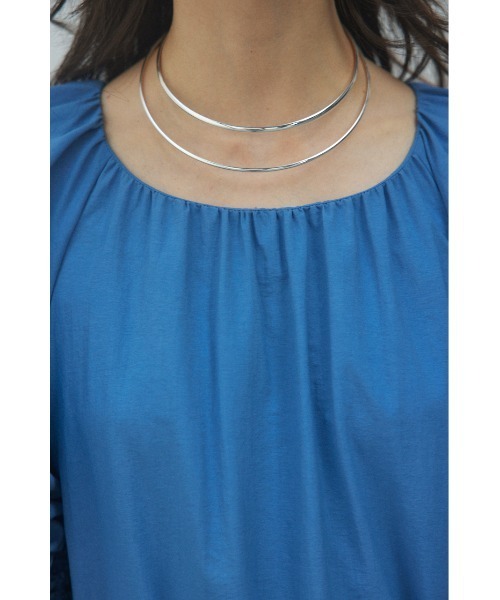 BLACK BY MOUSSY（ブラックバイマウジー）の「many gather dress(メニーギャザードレス)（ワンピース・レディース・ブラック/ブルー・FREE）」の21枚目の写真