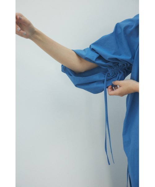 BLACK BY MOUSSY（ブラックバイマウジー）の「many gather dress(メニーギャザードレス)（ワンピース・レディース・ブラック/ブルー・FREE）」の22枚目の写真