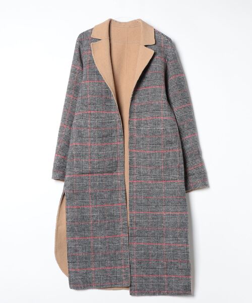 SLY sly スライ チェスターコート チェック ロングコート 古着