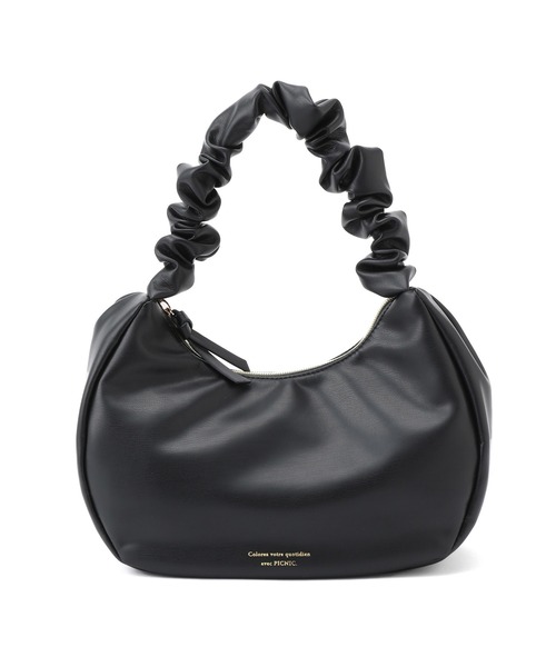 ROPE' PICNIC(ロペピクニック)の「【WEB限定カラー:ブラウン】シャーリングワンショルダーラウンドバッグ(ハンドバッグ・レディース・ブラウン/シルバー/ブラック/キナリ・FREE)」の5枚目の写真