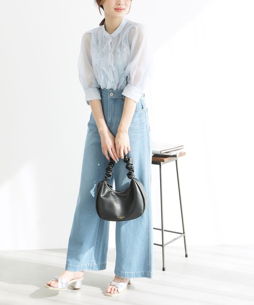 ROPE' PICNIC(ロペピクニック)の「【WEB限定カラー:ブラウン】シャーリングワンショルダーラウンドバッグ(ハンドバッグ・レディース・ブラウン/シルバー/ブラック/キナリ・FREE)」の21枚目の写真