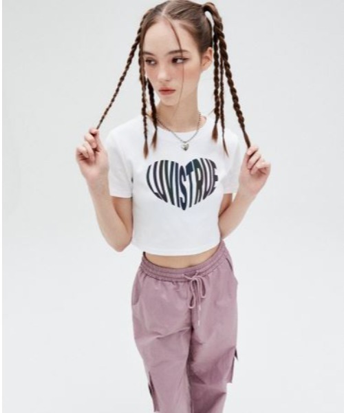 LUVISTRUE(ラヴイズトゥルー)の「SU REFLECT TEE(Tシャツ/カットソー・レディース・ブラック/ホワイト・FREE)」の8枚目の写真