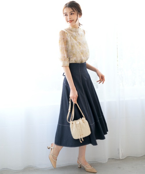 MISCH MASCH(ミッシュマッシュ)の「キルティング巾着バッグ/MM358004(ショルダーバッグ・レディース・アイボリー/ブラック/ピンク/イエロー・フリ-)」の6枚目の写真