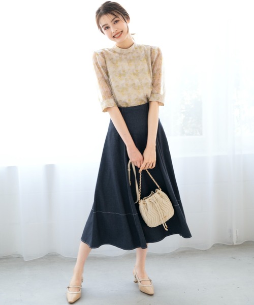 MISCH MASCH(ミッシュマッシュ)の「キルティング巾着バッグ/MM358004(ショルダーバッグ・レディース・アイボリー/ブラック/ピンク/イエロー・フリ-)」の7枚目の写真