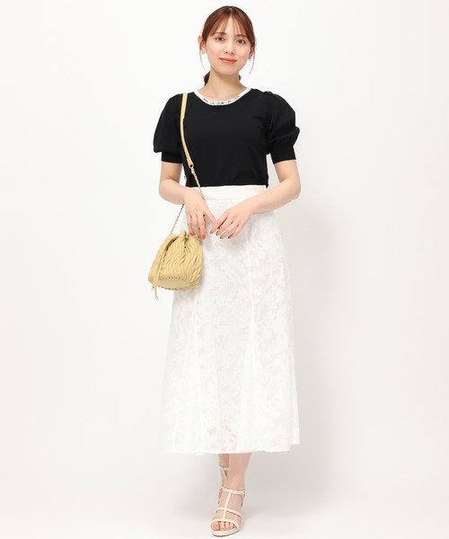 MISCH MASCH(ミッシュマッシュ)の「キルティング巾着バッグ/MM358004(ショルダーバッグ・レディース・アイボリー/ブラック/ピンク/イエロー・フリ-)」の12枚目の写真