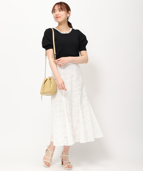 MISCH MASCH(ミッシュマッシュ)の「キルティング巾着バッグ/MM358004(ショルダーバッグ・レディース・アイボリー/ブラック/ピンク/イエロー・フリ-)」の13枚目の写真