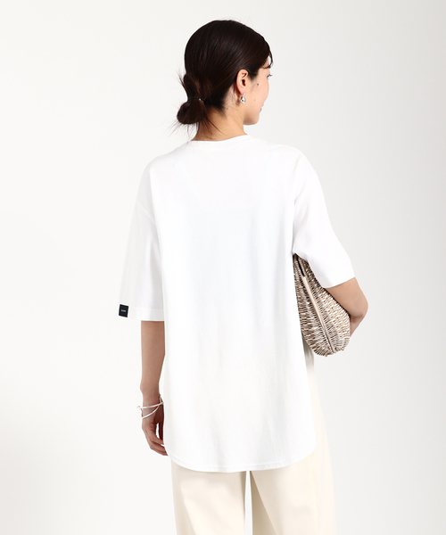 セール】【UJOH/ウジョー】Curve Hem Half Sleeve Tシャツ（T