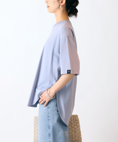 セール】【UJOH/ウジョー】Curve Hem Half Sleeve Tシャツ（T