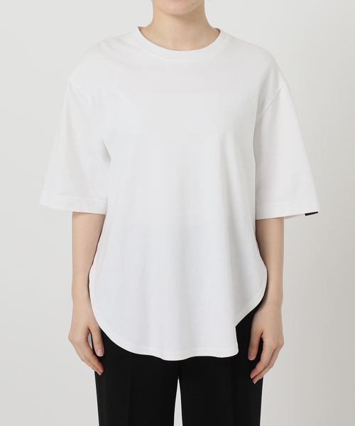 セール】【UJOH/ウジョー】Curve Hem Half Sleeve Tシャツ（T