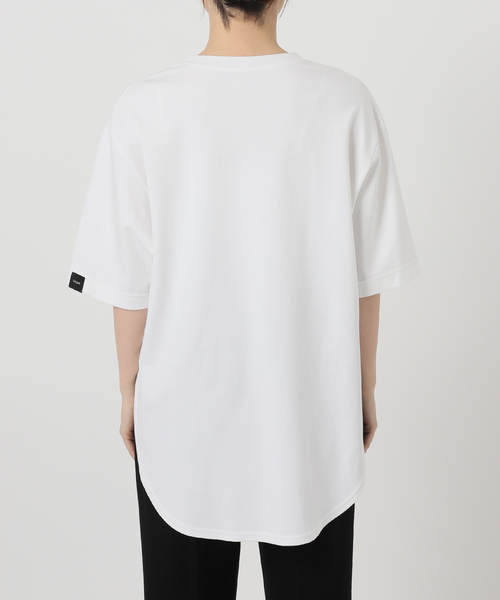 UJOH（ウジョー）の「【UJOH/ウジョー】Curve Hem Half Sleeve Tシャツ（Tシャツ/カットソー・レディース・ホワイト/サックスブルー・FREE）」の11枚目の写真