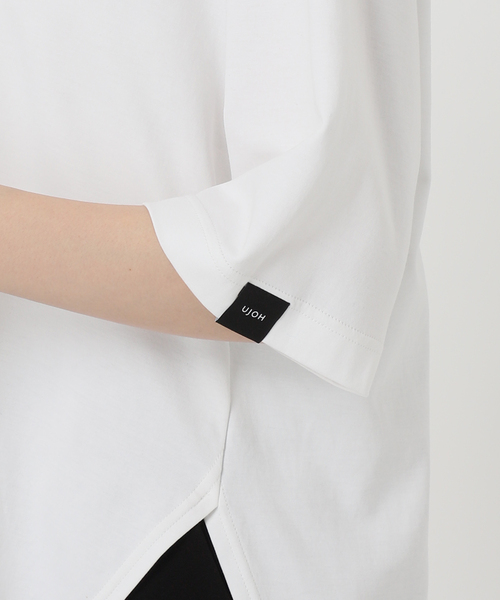 セール】【UJOH/ウジョー】Curve Hem Half Sleeve Tシャツ（T