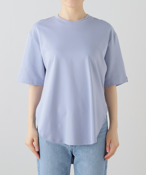 セール】【UJOH/ウジョー】Curve Hem Half Sleeve Tシャツ（T