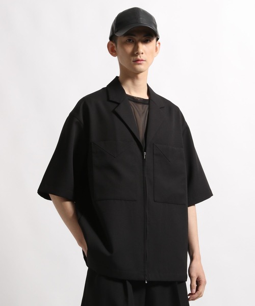 STERNBERG ZIPシャツジャケット グレー S STERNBERG ZIPシャツジャケット グレー S