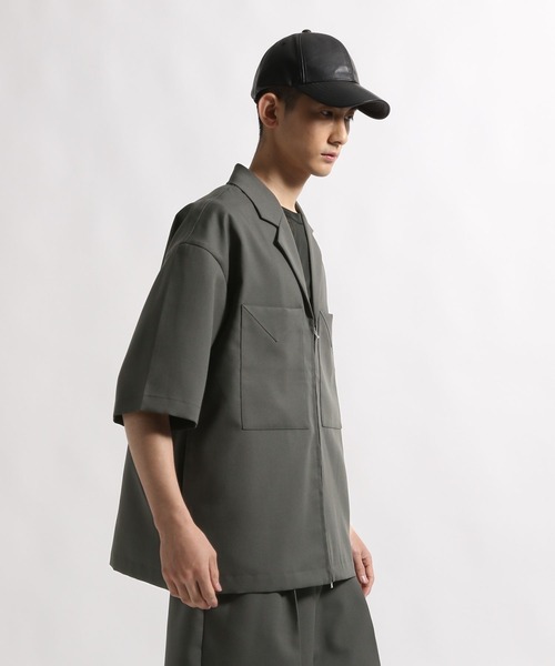 STERNBERG(スタンバーグ)の「STERNBERG/ZIPシャツジャケット/991633(その他アウター・メンズ・ブラック/チャコールグレー・LARGE/MEDIUM/SMALL)」の5枚目の写真