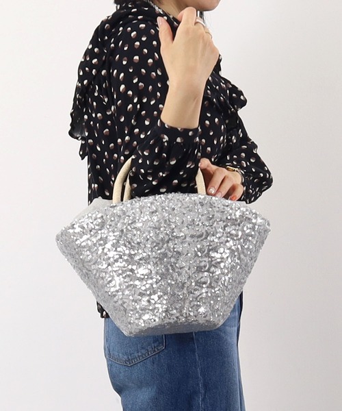 極美品♡グレーのかごバッグ♡ 2023年1番人気デザイン！ B4サイズ 花柄ミックスグレージュ LL