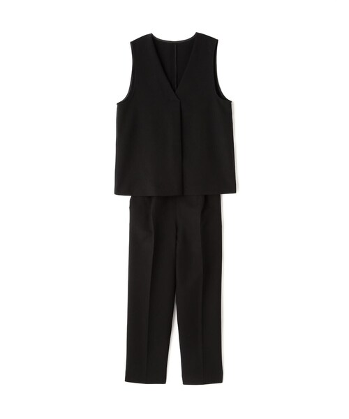 N.(N. Natural Beauty Basic)(エヌエヌナチュラルビューティーベーシック)の「◆タックジレセットアップ(セットアップ・レディース・モカ/ベージュ/ブラック・MEDIUM)」の4枚目の写真