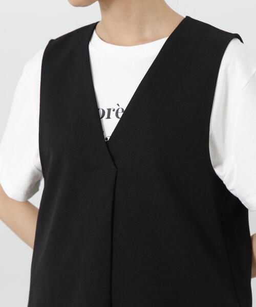 N.(N. Natural Beauty Basic)(エヌエヌナチュラルビューティーベーシック)の「◆タックジレセットアップ(セットアップ・レディース・モカ/ベージュ/ブラック・MEDIUM)」の14枚目の写真