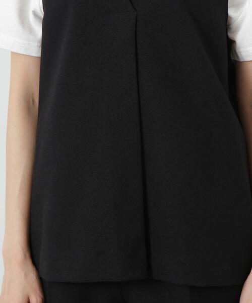 N.(N. Natural Beauty Basic)(エヌエヌナチュラルビューティーベーシック)の「◆タックジレセットアップ(セットアップ・レディース・モカ/ベージュ/ブラック・MEDIUM)」の15枚目の写真