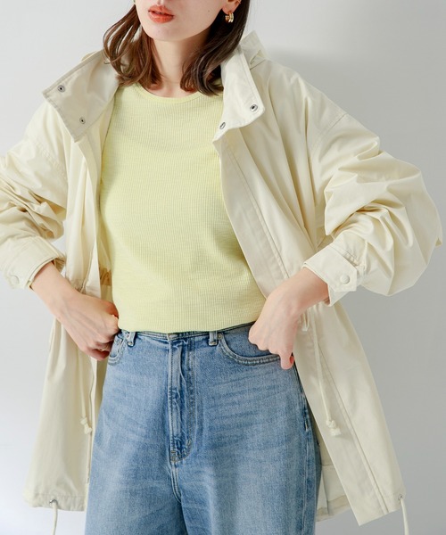 URBAN RESEARCH Sonny Label(アーバンリサーチサニーレーベル)の「ミリタリーナイロンブルゾン(ミリタリージャケット・レディース・オフホワイト/カーキ/ブラック・FREE)」の13枚目の写真