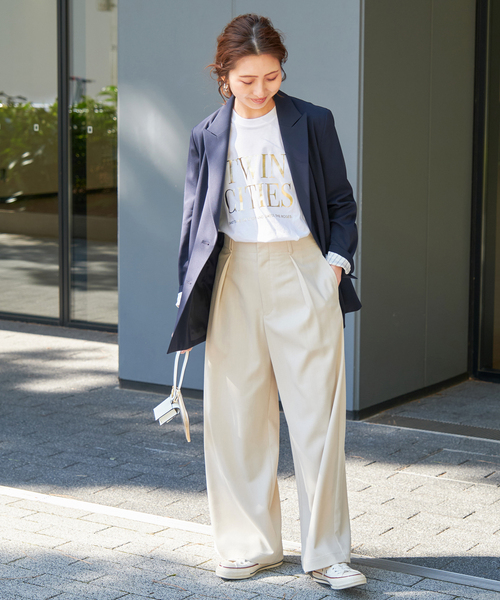 Spick & Span（スピックアンドスパン）の「箔ロゴプリントTシャツ（Tシャツ/カットソー・レディース・ゴールド/シルバー・FREE）」の7枚目の写真