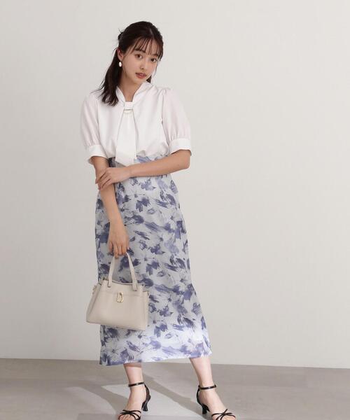 PROPORTION BODY DRESSING(プロポーションボディドレッシング)の「オーガンフラワータイトスカート / 1214120403(スカート・レディース・ブルー/ダークグレー・X-SMALL/SMALL/MEDIUM)」の3枚目の写真