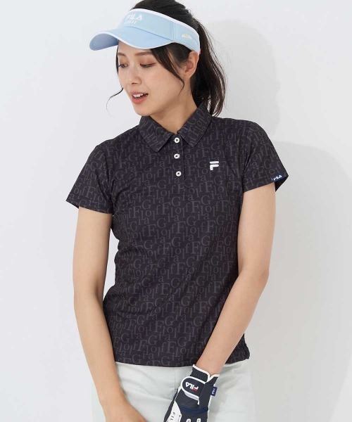 FILA GOLF(フィラゴルフ )の「【FILA GOLF/フィラゴルフ】レディース半袖シャツ ゴルフ(シャツ/ブラウス・レディース・ホワイト/ブラック/グレー・MEDIUM/LARGE/X-LARGE)」の2枚目の写真