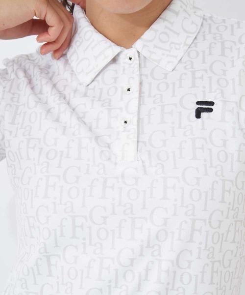 FILA GOLF(フィラゴルフ )の「【FILA GOLF/フィラゴルフ】レディース半袖シャツ ゴルフ(シャツ/ブラウス・レディース・ホワイト/ブラック/グレー・MEDIUM/LARGE/X-LARGE)」の7枚目の写真
