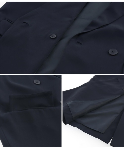 Settimissimo（セッティミッシモ）の「ダブルボタン テーラード ジレ ベスト（ベスト・レディース・ネイビー/グレー・M）」の20枚目の写真