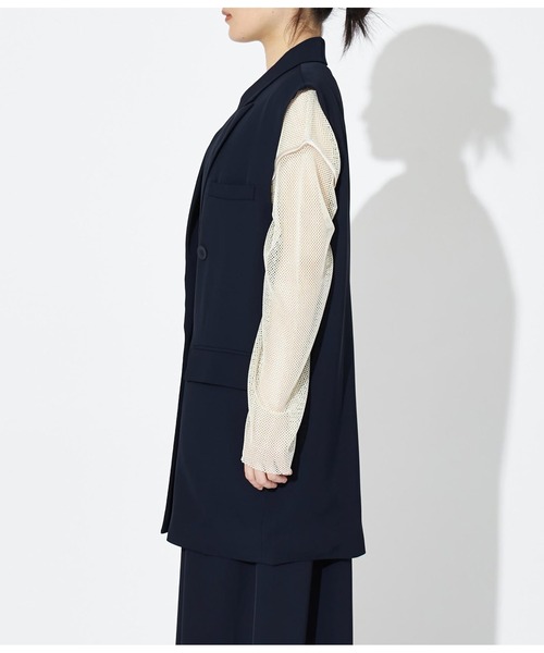 Settimissimo（セッティミッシモ）の「ダブルボタン テーラード ジレ ベスト（ベスト・レディース・ネイビー/グレー・M）」の17枚目の写真