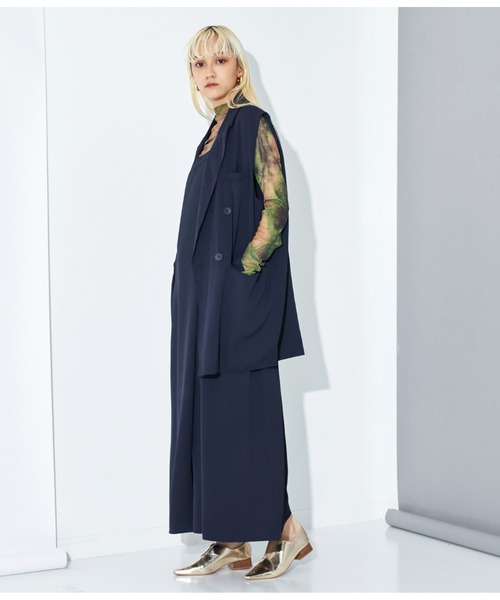 Settimissimo（セッティミッシモ）の「ダブルボタン テーラード ジレ ベスト（ベスト・レディース・ネイビー/グレー・M）」の14枚目の写真