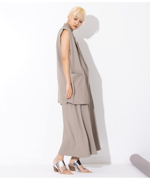 Settimissimo（セッティミッシモ）の「ダブルボタン テーラード ジレ ベスト（ベスト・レディース・ネイビー/グレー・M）」の9枚目の写真