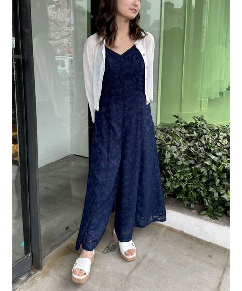 CALNAMUR（カルナムール）の「シアーラメビジューカーディガン（カーディガン/ボレロ・レディース・ブラック/ベージュ/ホワイト/ピンク・FREE）」の21枚目の写真