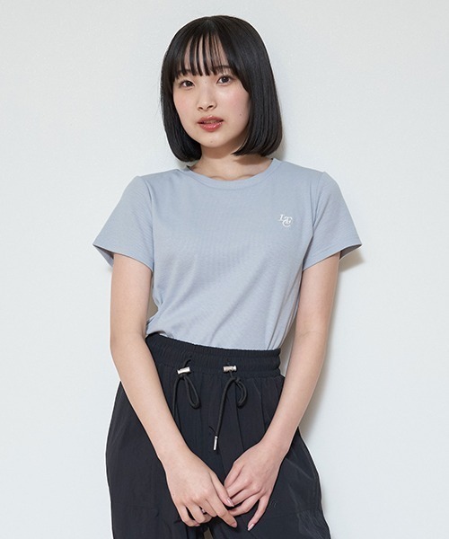 LOVETOXIC(ラブトキシック)の「【吸水速乾】クロップドテレコ半T(Tシャツ/カットソー・キッズ・ブラック/レッド/マルチ/オフホワイト/サックスブルー・S/M/L)」の4枚目の写真