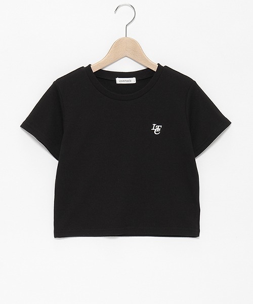 LOVETOXIC(ラブトキシック)の「【吸水速乾】クロップドテレコ半T(Tシャツ/カットソー・キッズ・ブラック/レッド/マルチ/オフホワイト/サックスブルー・S/M/L)」の9枚目の写真