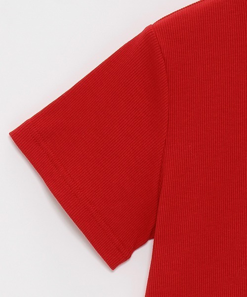 LOVETOXIC(ラブトキシック)の「【吸水速乾】クロップドテレコ半T(Tシャツ/カットソー・キッズ・ブラック/レッド/マルチ/オフホワイト/サックスブルー・S/M/L)」の15枚目の写真