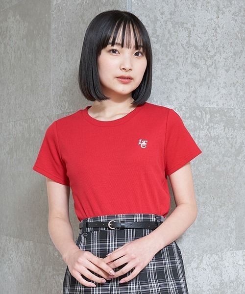 LOVETOXIC(ラブトキシック)の「【吸水速乾】クロップドテレコ半T(Tシャツ/カットソー・キッズ・ブラック/レッド/マルチ/オフホワイト/サックスブルー・S/M/L)」の20枚目の写真